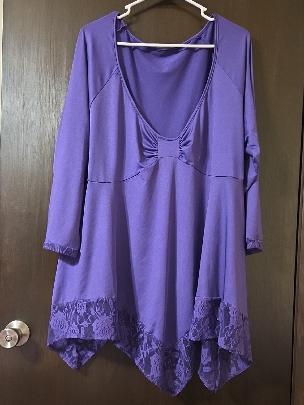No Brand Name Ladies Purple Top 5X
